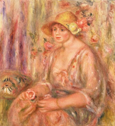 Woman in Muslin Dress by Pierre Auguste Renoir